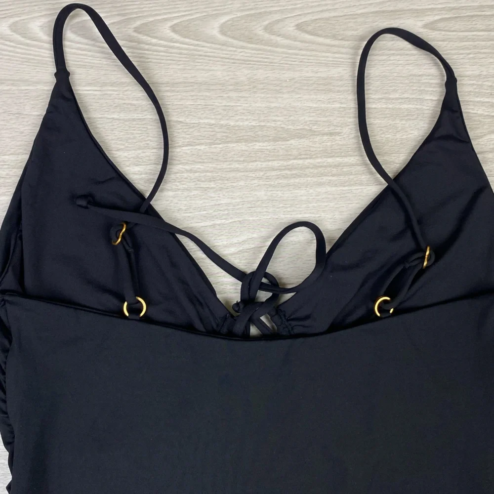 LSPACE Piper Classic One-Piece Swimsuit Tie Keyhole Black Size XS - Picture 12 of 15